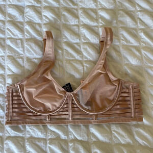 Victorias secret nude stripe bralette
